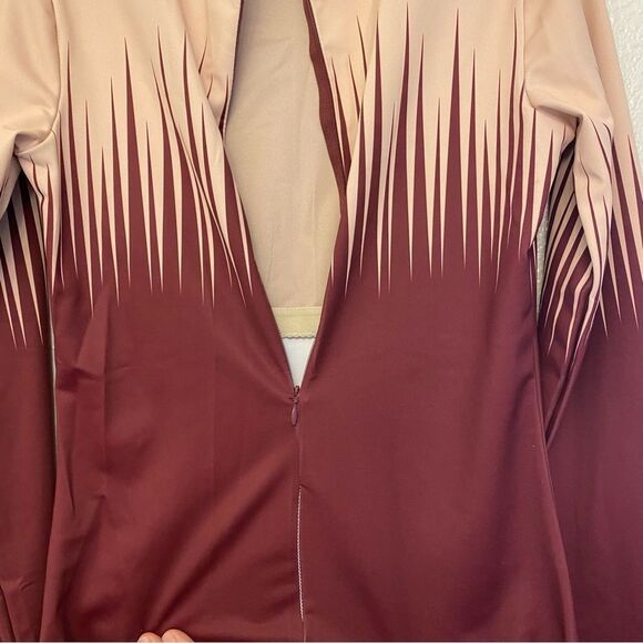 WEISSMAN Balera Dance Burgundy red Fierce Long Sleeve Leotard PL10477 MA - Picture 5 of 12